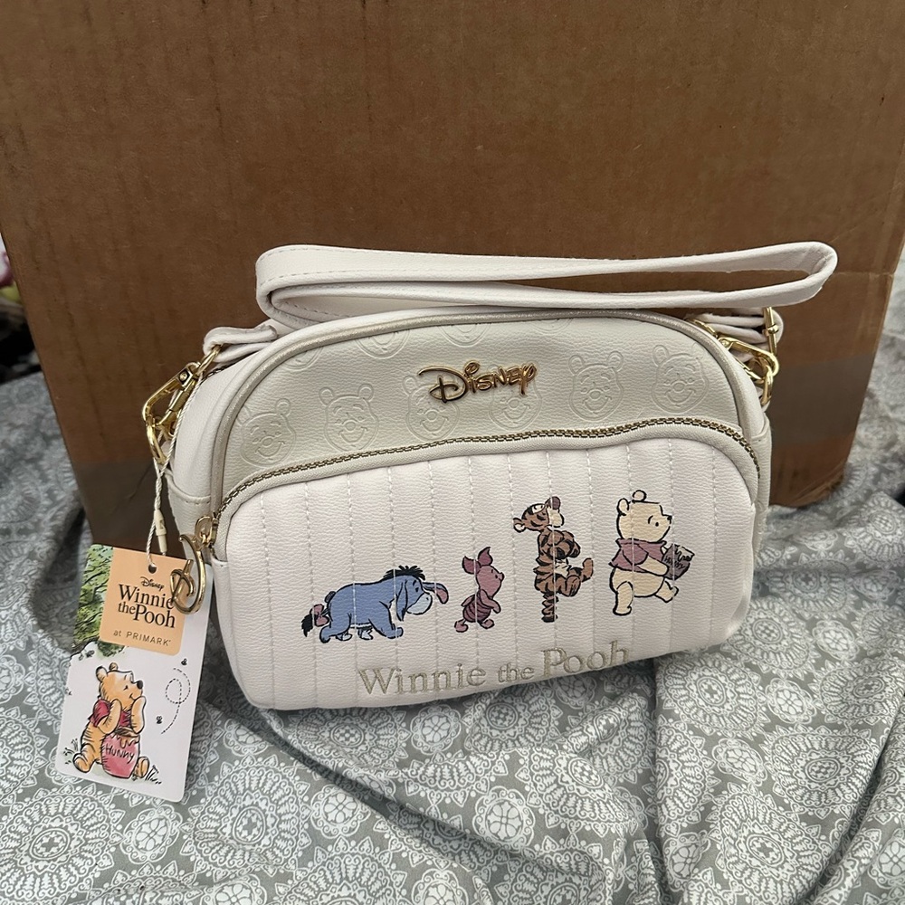 Disney Cream Crossbody Bag with Eeyore Embroidery